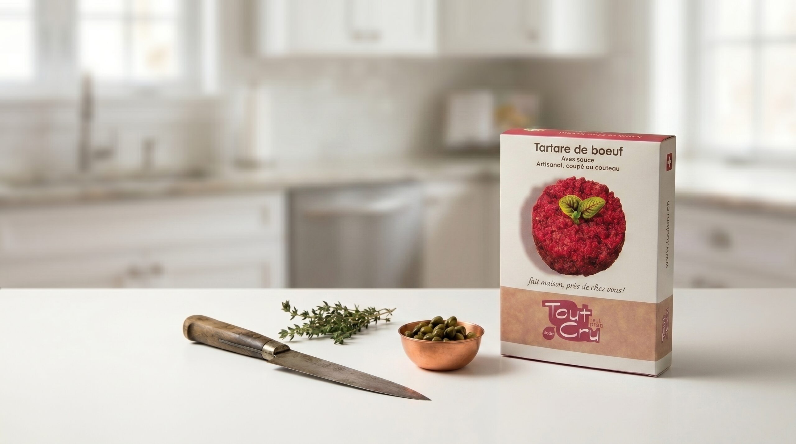 Emballage du tartare de bœuf Toutcru
